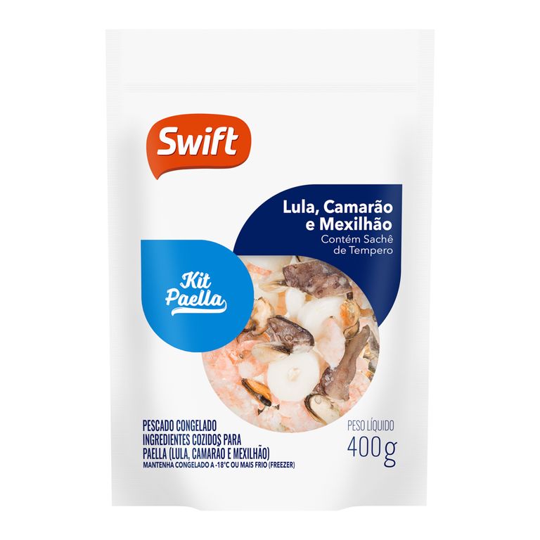 KIT PAELLA (LULA, CAMARÕES E MEXILHÕES) SWIFT 400G