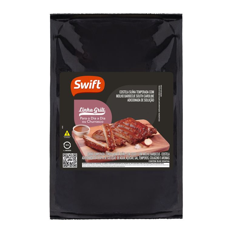 COSTELA SUÍNA AO MOLHO BARBECUE SOUTH CAROLINE SWIFT DE 0,9KG A 1,6KG